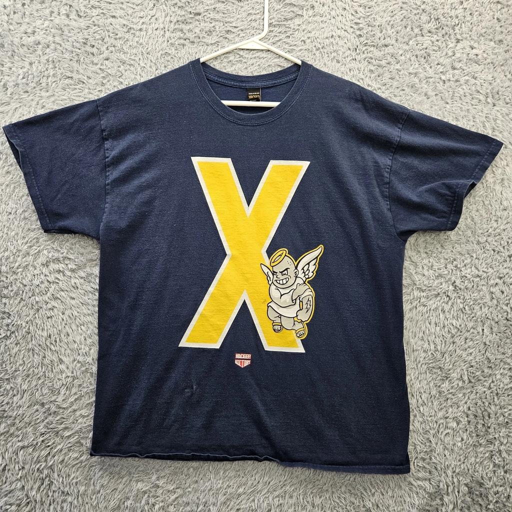 10 Deep T Shirt Victory Men XL Made in USA DXXP Streetwear Angel *Flaws