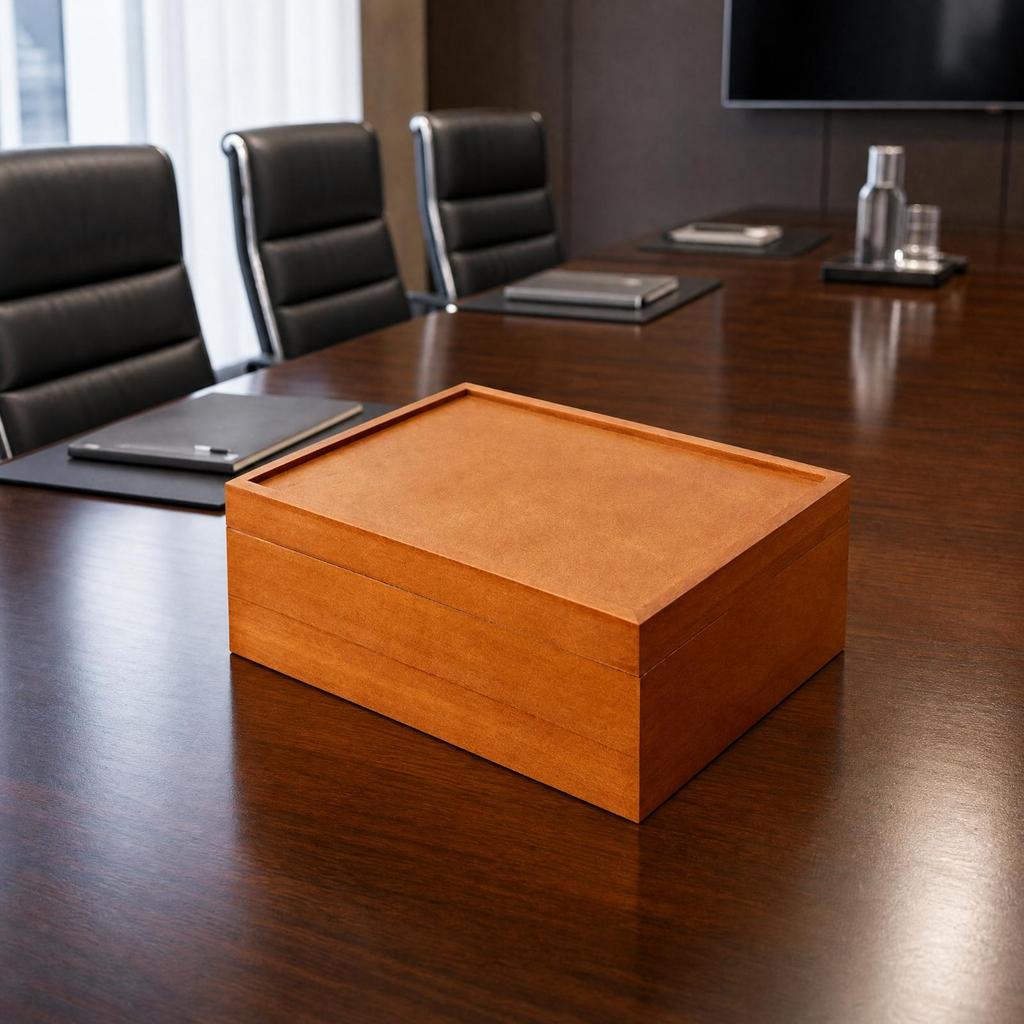 Handcrafted Wooden Box with Removable Lid Versatile Gift
