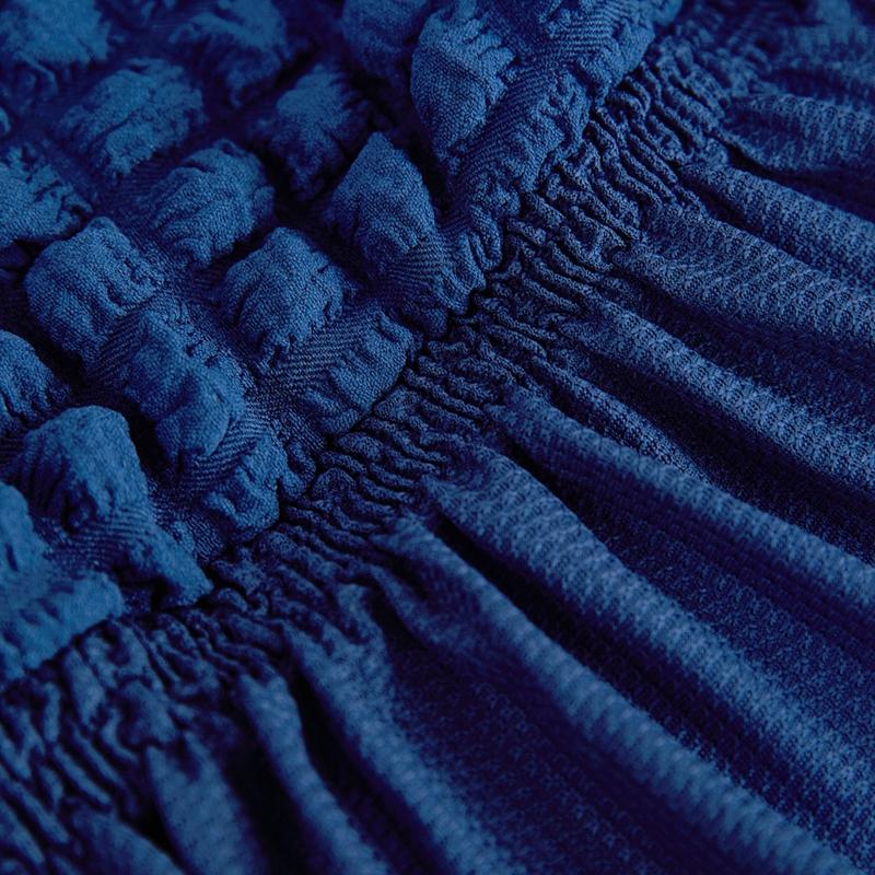 Premium Elegant Elastic Sofa Cover Light Luxury Stretchable Fabric Full Coverage with Seersucker Skirt Perfect for Living Room Decor