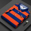 Pánské bavlněné polo s pruhy, Léto 2025 Slim Fit