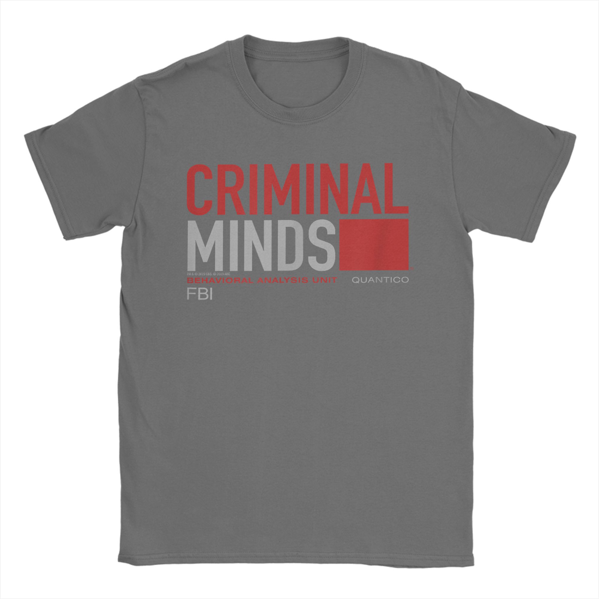 

Men s Criminal Minds BAU Quantico T Shirt TV Show Pure Cotton merch Novelty Short Sleeve Round Collar Tees Adult T-Shirts 4XL
