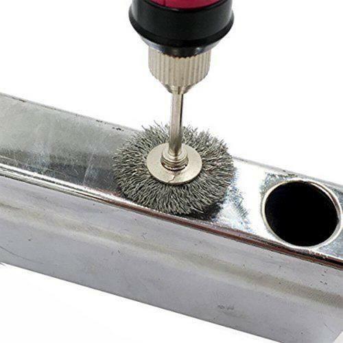 Brosse roue de polissage à fils d'acier métal laiton 10pcs-3mm, brosses pour perceuse outils fil inoxydable métallique