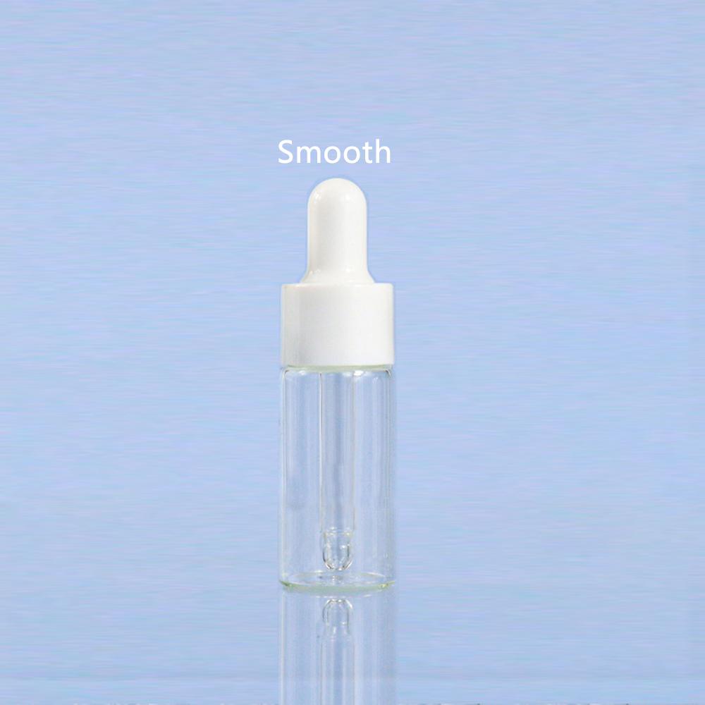 50pcs/100pcs 5ml 10ml 15ml 20ml Clear Glass  Dropper Bottle Jars Vials With Pipette Smooth
