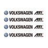 RUNTB1 4Pcs Car Body Decal Stickers Styling Emblem Accessories For VW GTI Polo Golf Passat Tiguan Arteon Touareg Taigo Caddy Jetta b10