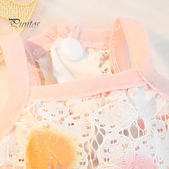 Pet Dress Elegant Summer Cat Princess Dress Charming Butterfly Decor Mesh Stitching Dog Dress for Daily Wear