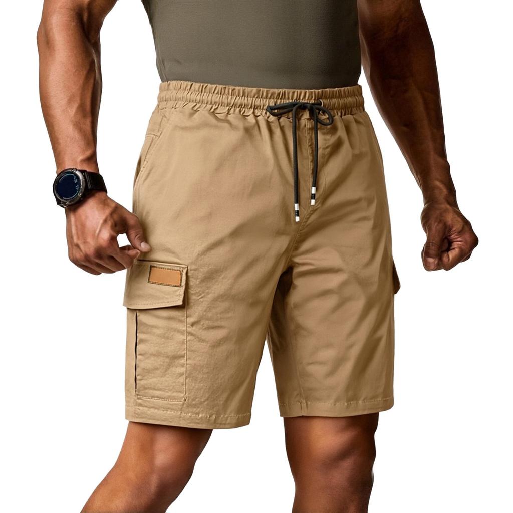 Men's -color Casual Five-inch Length Work Pants - Men's Loose Multi-pocket Outdoor Sports Quick-drying Breathable Shorts