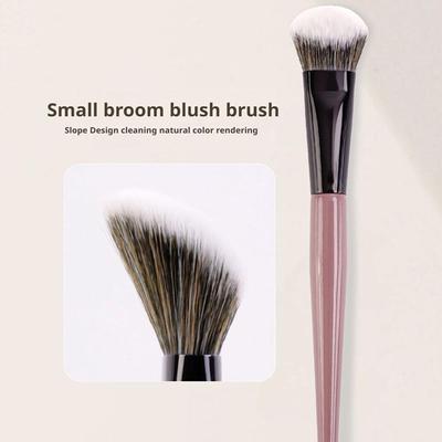 Slope Angle Blush Brush Makeup Artist Professional Face Brush Broom & Beauty Small For Contouri O0Q8