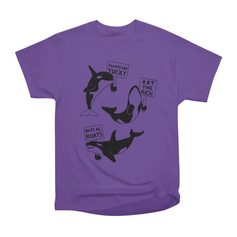 

Men Casual Shirts Short Sleeves ORCA UPRISING PROTEST Tees Oversized T-shirts XXXL фіолетовий