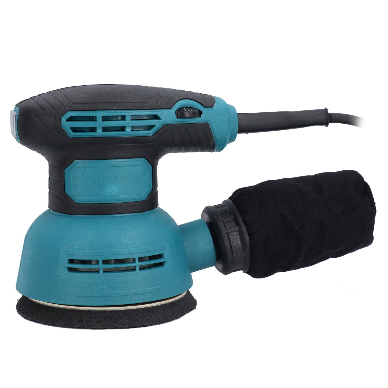 

5-дюймовая орбитальная шлифовальная машина с 16 наждачными бумагами, 6-скоростная электрическая эксцентриковая шлифовальная машина для дерева и металла