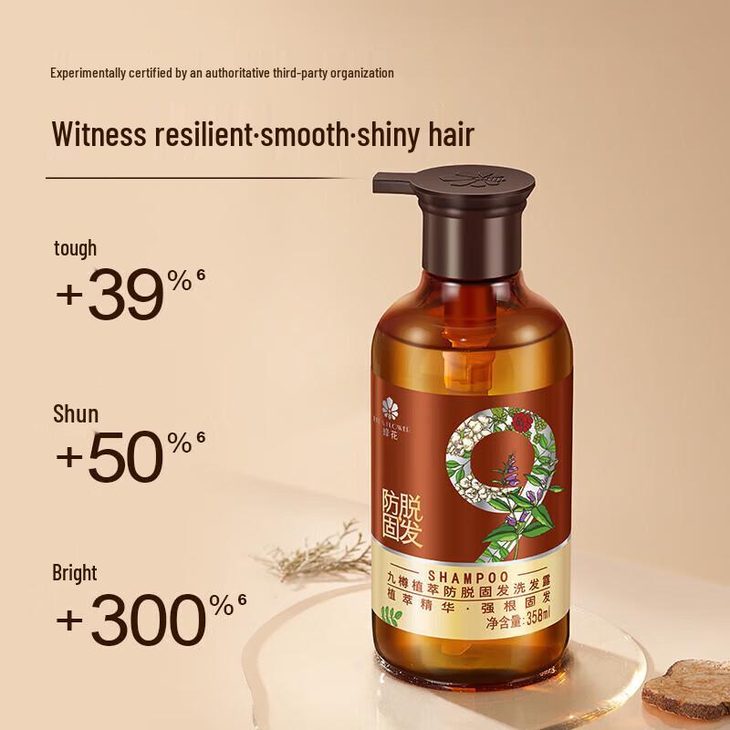 Bee & Flower Nine Herbs Hair Strengthening Shampoo & Conditioner Set