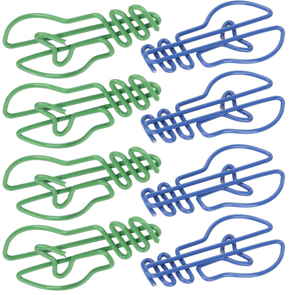 100Pcs Paper Clips Small Cute Light Bulb Special Shaped Metal Office Supplies for Notes