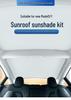Tesla Model 3 & Model Y Facelift Panoramic Sunroof Sunshade Visor Top Film.