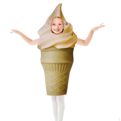 Halloween Eiscreme Kostüm Kleidung Deko Verkleiden für Karneval Mottoparty