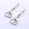 Portable Heart Keychain Pendant Spring Buckle Clasps for for Craft Enthusiasts