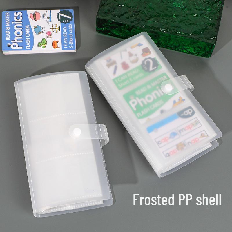 Mini A6 Student Planner Inserts with Transparent Photo Album Pockets, 40 Pages, and Classification Stickers