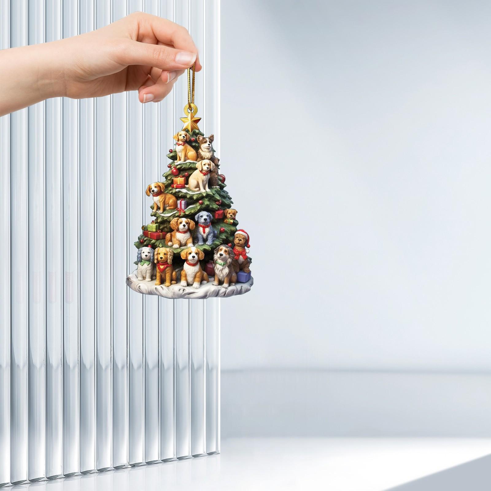 Подвеска в виде собачки на рождественскую елку — фото 5