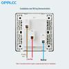 OPRLCC Type 86 Concealed Six-Hole Wall Socket