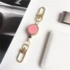 Extendable Retractable Badge Reel Pull Keyring Easy Pull Buckle ID Lanyard Key Ring Chest Card Anti Lost Metal Badge Holder