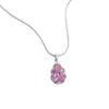 Serol simulation pink diamond color separation stone retro style ring Yao set diamond water drop ring women's jewelry