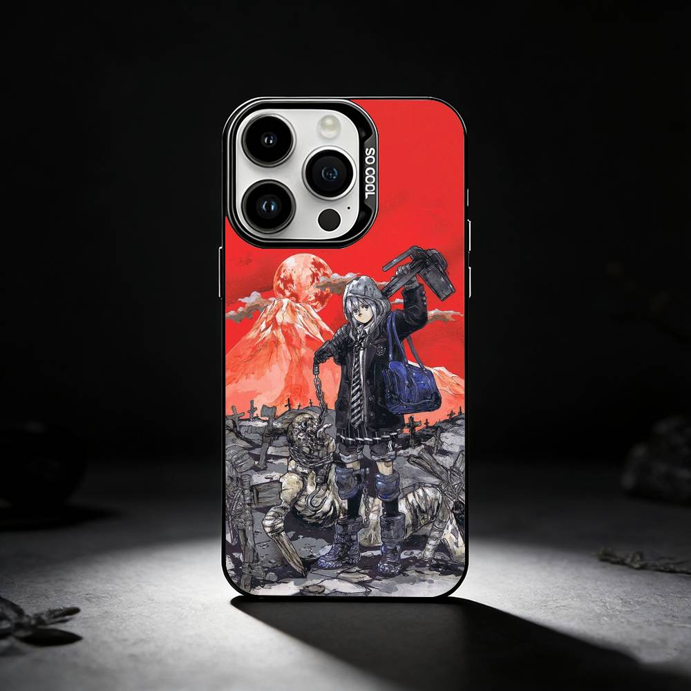 D-Dorohedoro-es Handyhülle Für iPhone 17,16,15,14,13,12,11 Plus,Pro Max,XS,Farbige silberne Handyhülle
