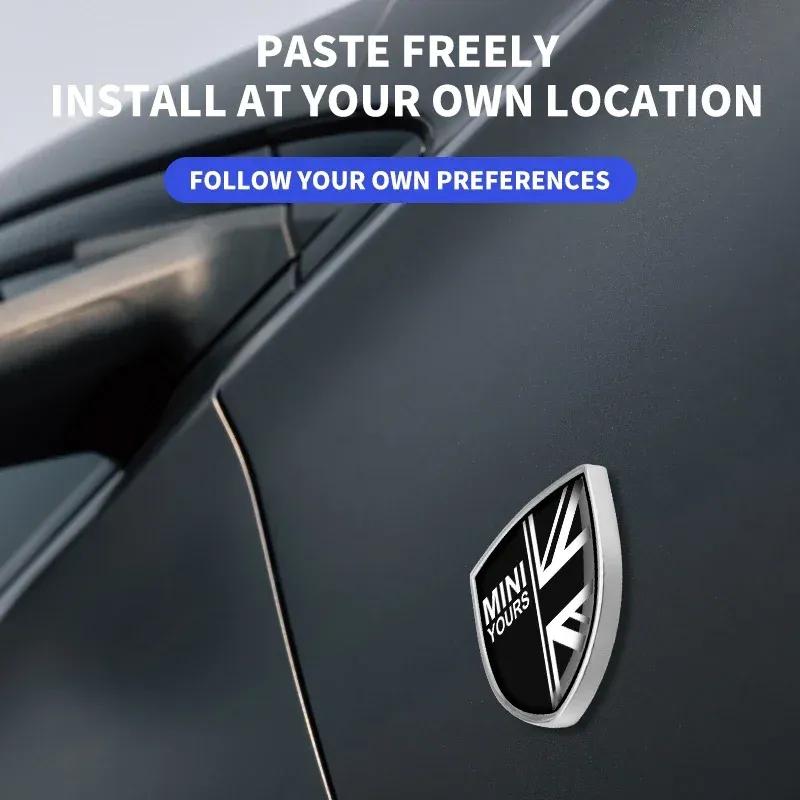 3D Metal Car Side Fender Car Body Sticker Shield Emblem For BMW MINI WORKS One Cooper JCW R60 R59 R58 R57 R56 R55 F55