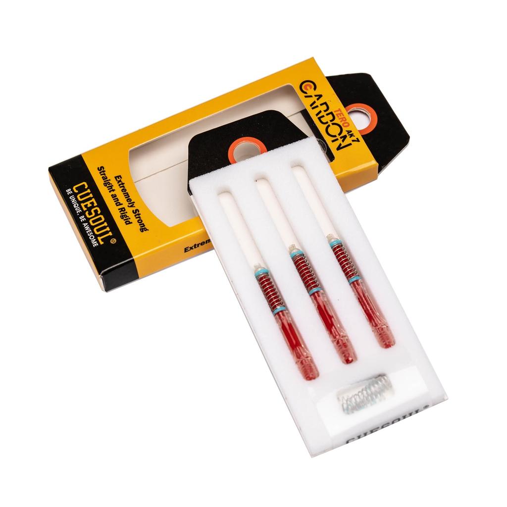 CUESOUL TERO System AK7 Carbon Dart Shaft with Telescopic Slim Set of 3 A/B/C/D/E/F/G/H Built-in Shaft, (CS-AK7+3TXB33)