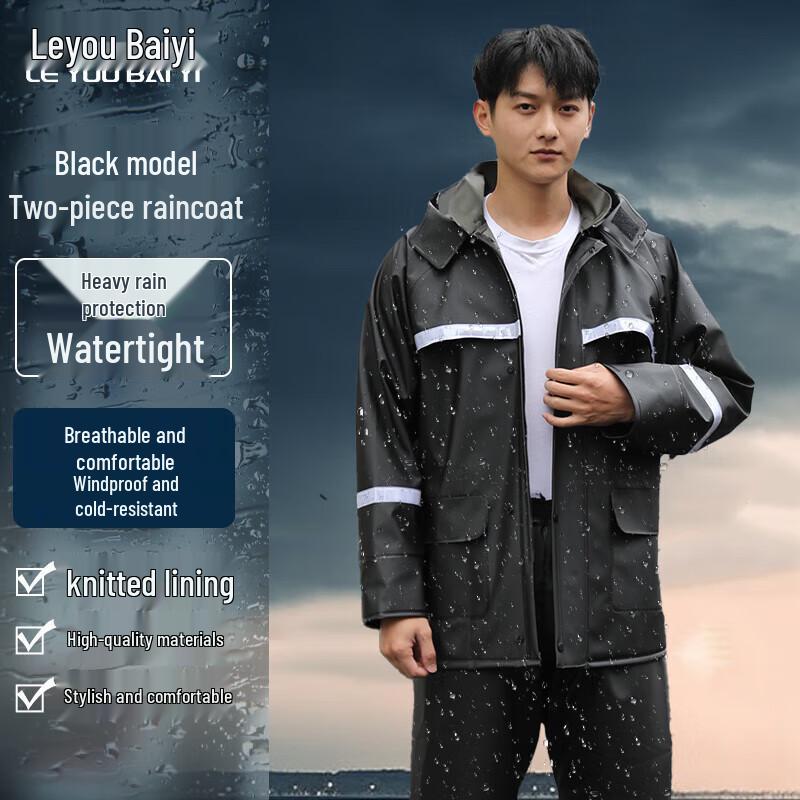 Cycling Reflective Waterproof Rainsuit Set L-4XL