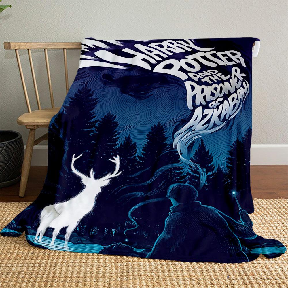 1pc Harry Potter and the Prisoner of Azkaban Outdoor Flannel Throw Blanket All Season Soft Warmth,Home Decor 1031198