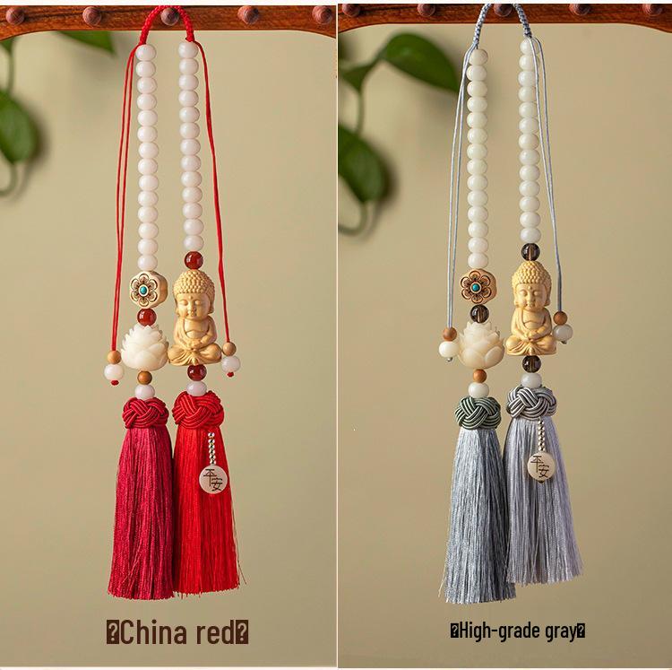 Good Luck Lotus Car Rearview Mirror Hanging Ornament