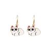 Cute Cartoon Kitten Earrings - Fun, Creative, and Fashionable Animal Drops In Japanese and Korean Styles for European and American Tastes.