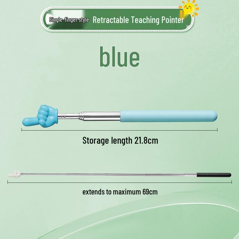 Telescopic Children's Pointer Pen: Stainless Steel Retractable Teaching Stick with Macaron Colors