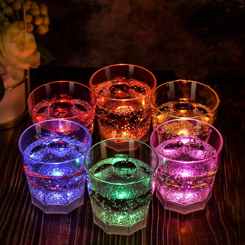 6PCS Wine Glass Wedding Champagne Glasses Lover Wedding Glass Goblet Banquet Wedding Decoration Led Luminous Creative Cup