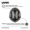 Uvex Visor Glasses Size Wanted Visor Cm Ski/Snowboard Helmet, Compatible, Dial-Type Adjustment, / 58-61