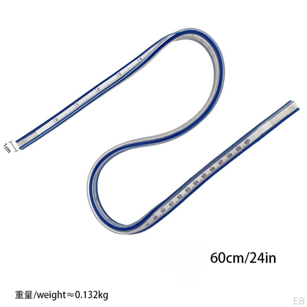 Curved Ruler for Crafting And Design Projects