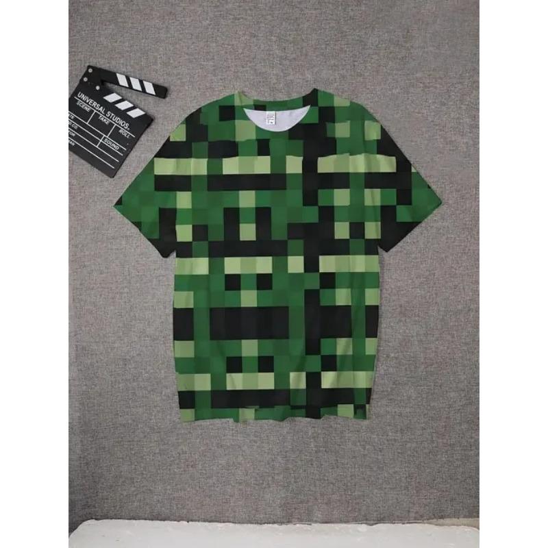 Children's Clothing Boys Tshirt Short Sleeve Girl T-Shirt 3D Cartoon Casual Round Neck Tees Kids Summer Clothes Tops