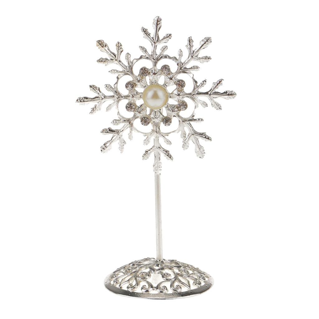 Snowflake Place Card Holder Wedding Restaurants Table Photo Number Name Clip