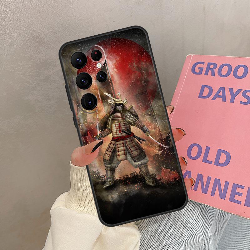 Japanese Samurai Warrior Case For Samsung Galaxy S24 Ultra S20 S21 S22 S23 S25 Ultra S9 S10 Plus S25 FE Cover Coque