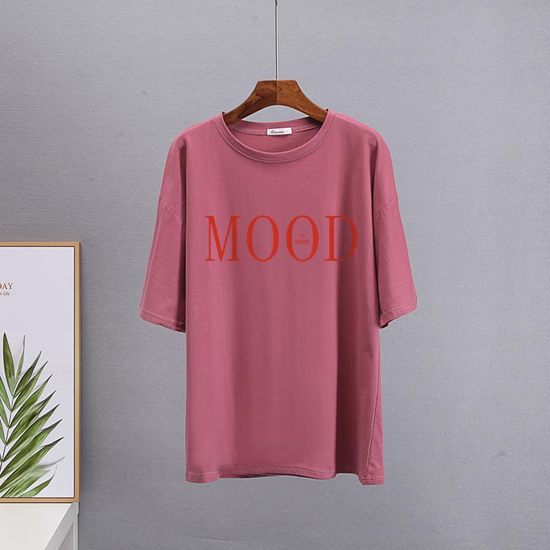 Hirsionsan Summer Cotton Fashion Printed T Shirts Women Casual Soft Oversized Short Sleeves Clothes Chic Harajuku Female Tops