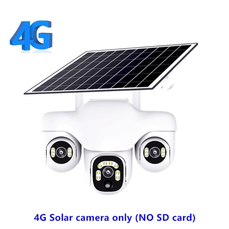 Solar Camera for Home Outdoor Use, Waterproof and Dustproof, Wiring-free, Three-screen Monitoring