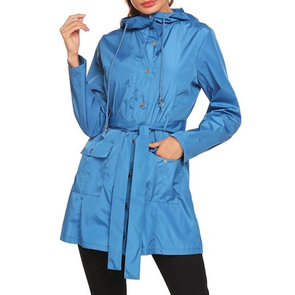 Womens Waterproof Sun Outdoor Mountaineering Clothing Punching Coat