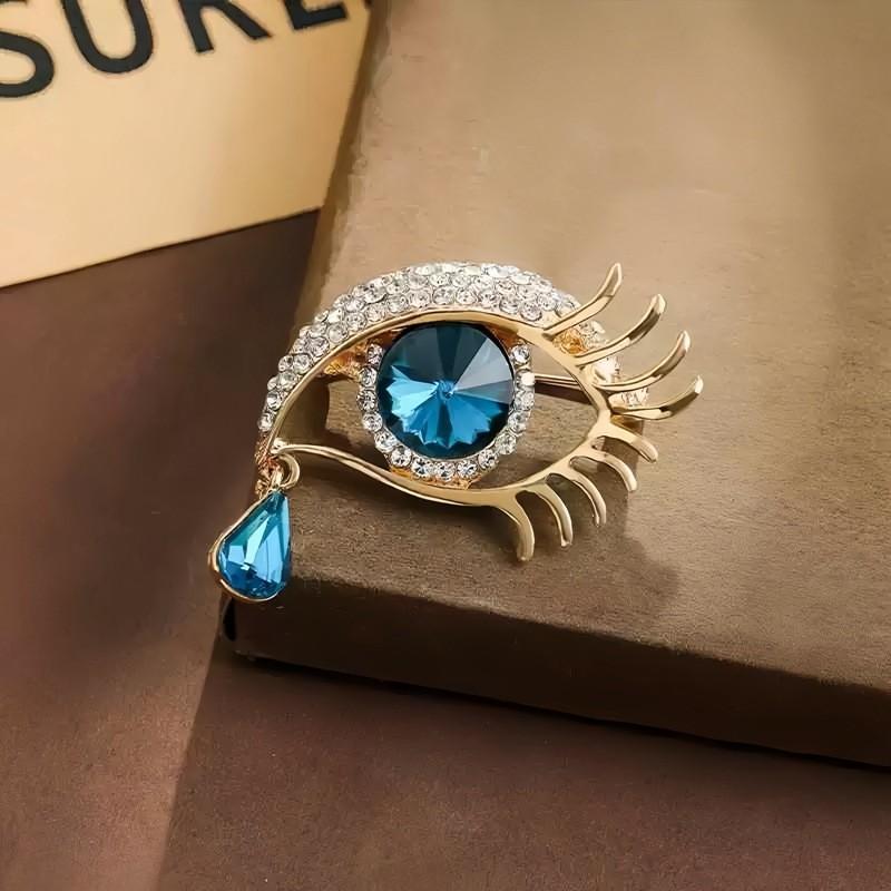 

Creative Enamel Devil Eyes Office Causal Brooch Women S Waterdrop Eyes Corsage Pin Accessories Gift