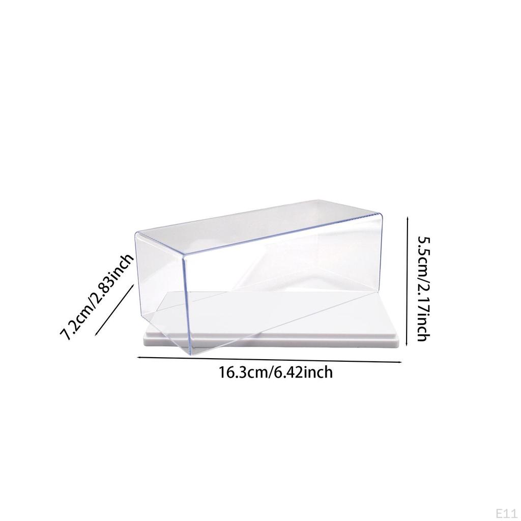 Vitrina de acrílico transparente para mostrador, para 1 unidad:43 coches a escala, almacenamiento de protección