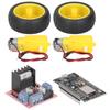 Smart Car Robot Kit for RC Car Plastic Tire Wheel DC36V Motor Gearmotors Module