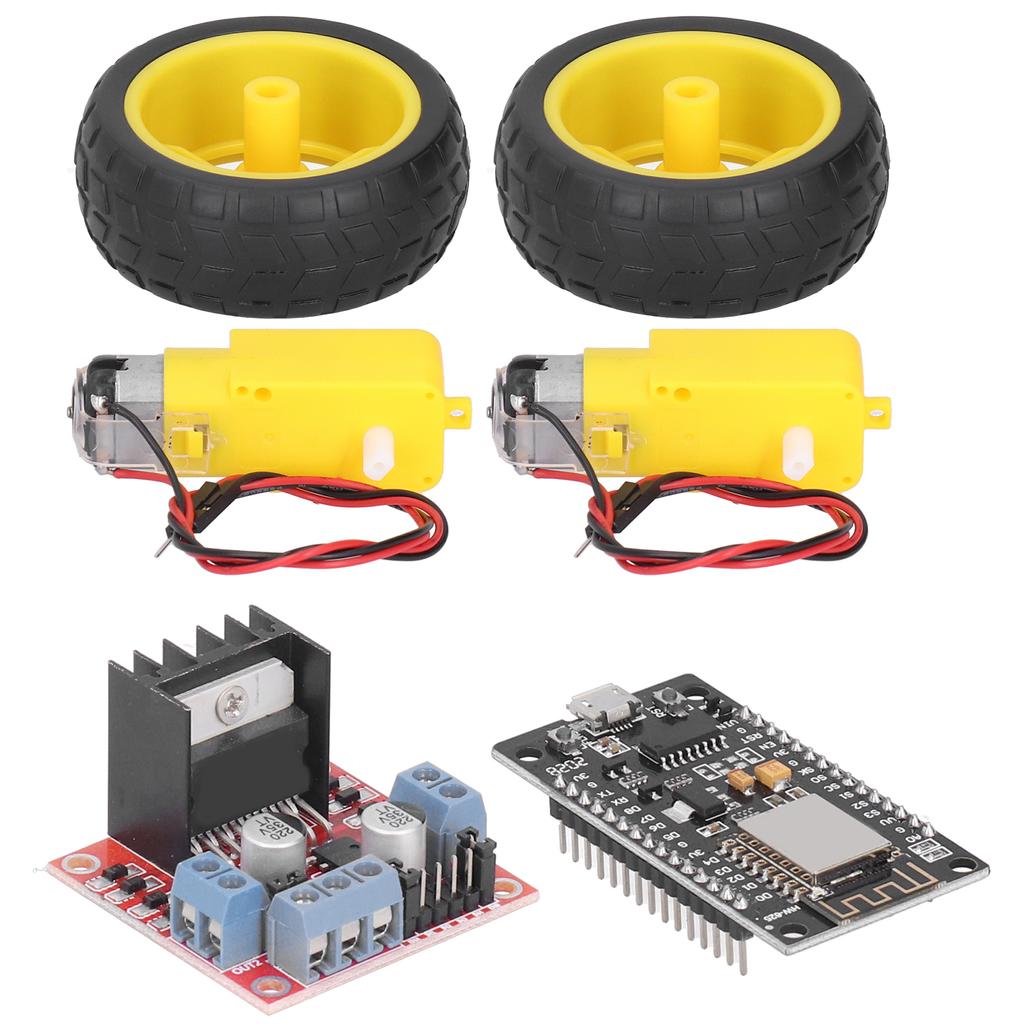 Smart Car Robot Kit for RC Car Plastic Tire Wheel DC36V Motor Gearmotors Module