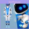 Astro Bot Costume Outfit 95% Polyester For Unisex Kids Dress-up Party