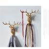 Kreatywne haczyki z głową zwierzęcia z darmowym dziurkowaniem wieszaki na płaszcze winylowe przyklejony ozdobny hak ścienny wiszący złoty głowa jelenia wieszak na klucze