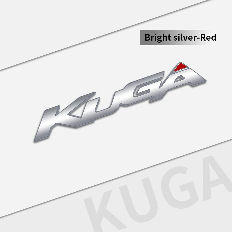 WGL2 Auto Metal Emblem Car Styling 3D Badge Lettering Decals Trunk Sticker For Ford Kuga 2008-2019 Accessories Glossy Black
