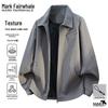 MARK FAIRWHALE Men's Loose Fit Casual Lapel Jacket