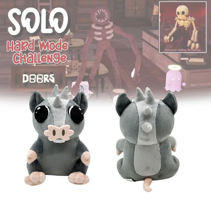 Doors The Roblox Content Gray Mouse Pig Plush Toy Animal Gift Room Decoration