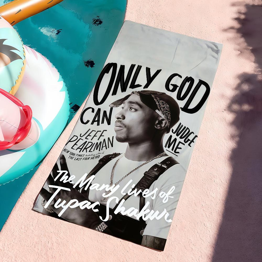 Singer 2pac Tupac Shakur Towel Drying Bath Towel Applicable To Light Swimming Camping Yoga Beach Out
